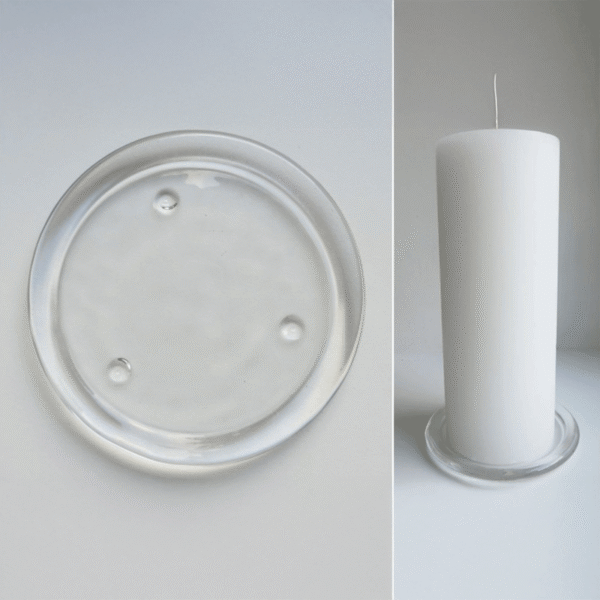 Klaasist küünlaalus 14cm